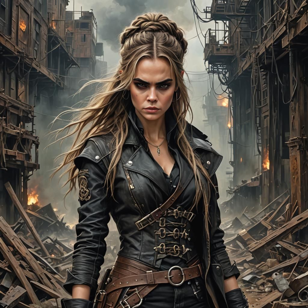 Cara Delevingne as Post-Apocalyptic Survivor in Acrylic Pain...