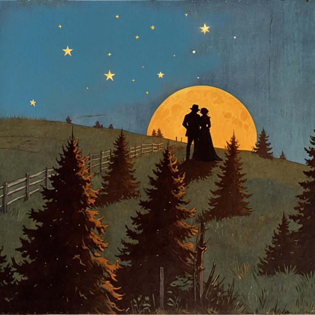 Abstract Harvest Moon Song Interpretation
