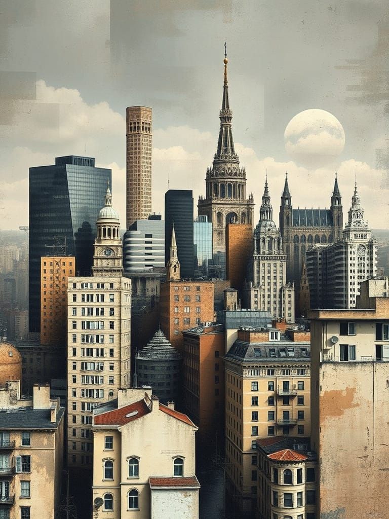 Collage of architectural designs