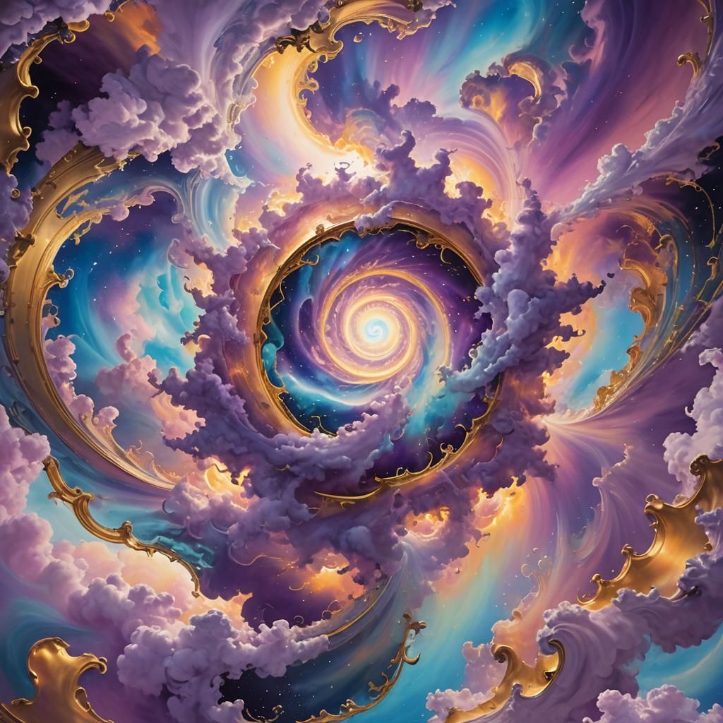 Ethereal Portal Radiates Energy in Surreal Landscape