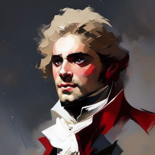 Enjolras: A Revolutionary Portrait in Speedpaint Style