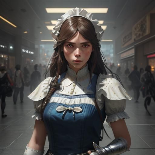 Public Humiliation Portrait: Hyperdetailed Digital Art