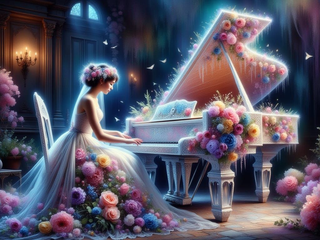 Crystal Piano Concerto in a Floral Dream