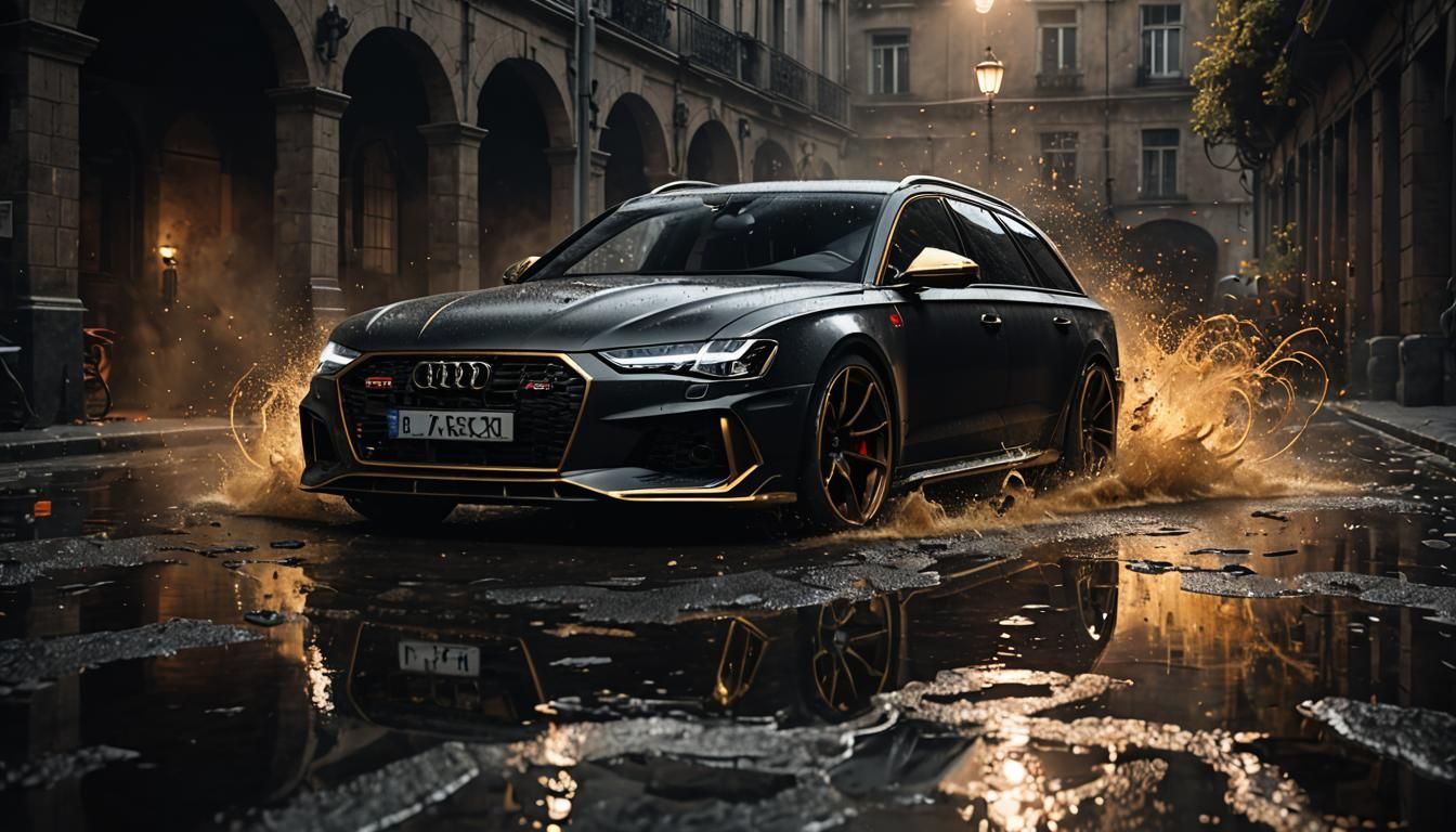 Infernal Audi RS6 Avant in Dark Fantasy Style