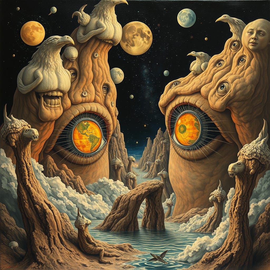 Dreaming Open Eyes in Massurrealism Style