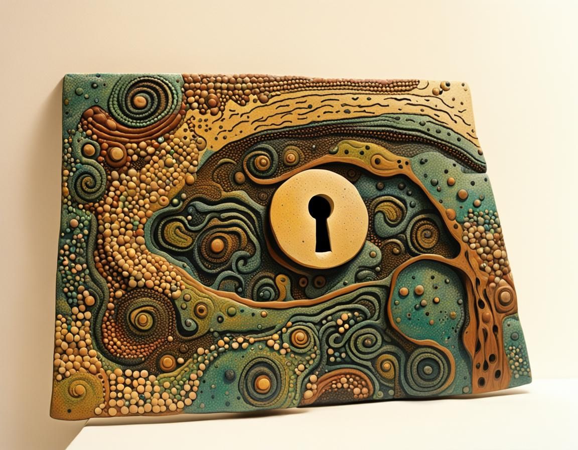 Keyhole on Wormwood in Semi-Abstract Style