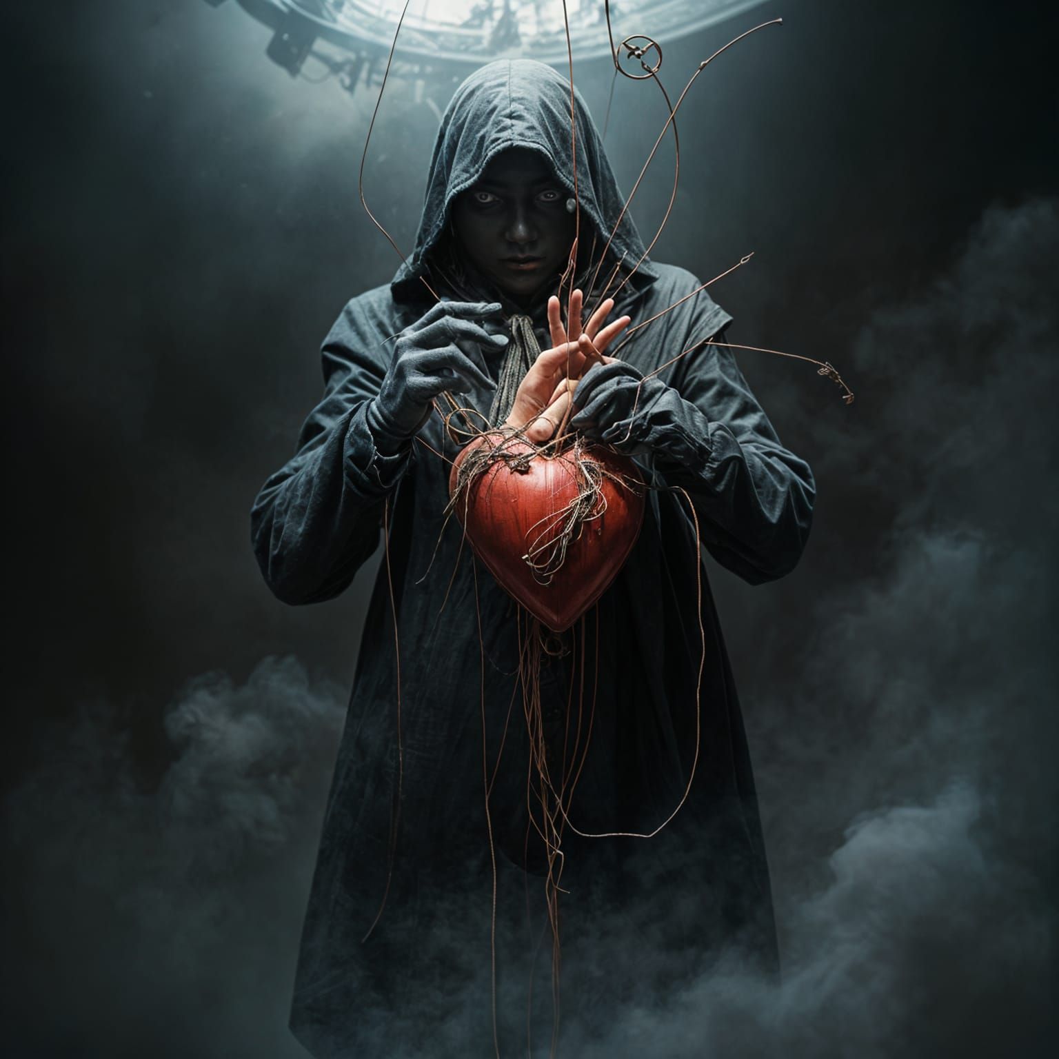 I hold the strings to your heart, I am the puppet master.