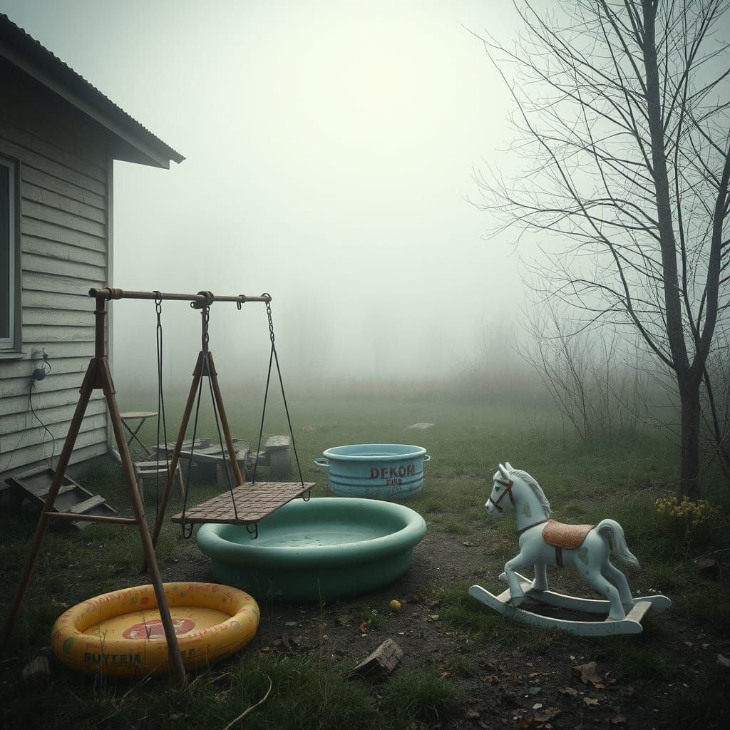 Eerie Derelict House in Pripyat with Abandoned Toys