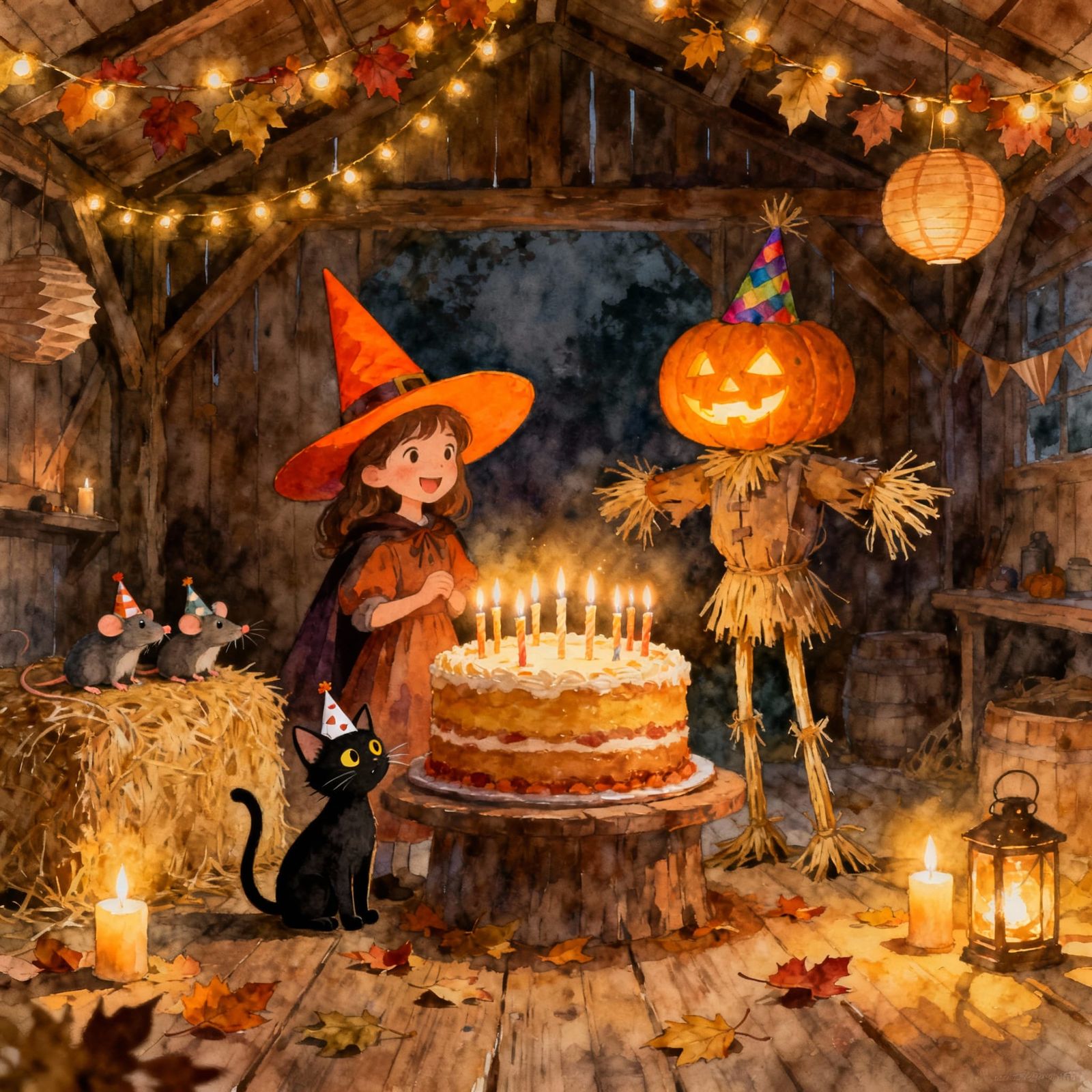 Fairytale Autumn Birthday Celebration in Rustic Barn