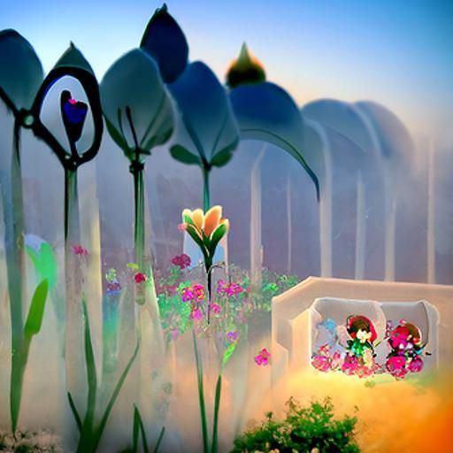 Enchanting Secret Flower Garden Image