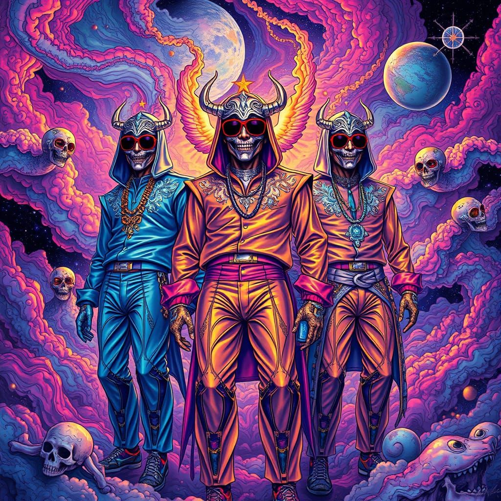 Visionary Rappers in Cosmic Splendor