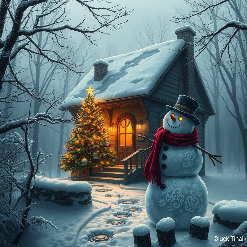 Winter Wonderland Cottage in Enchanted Forest