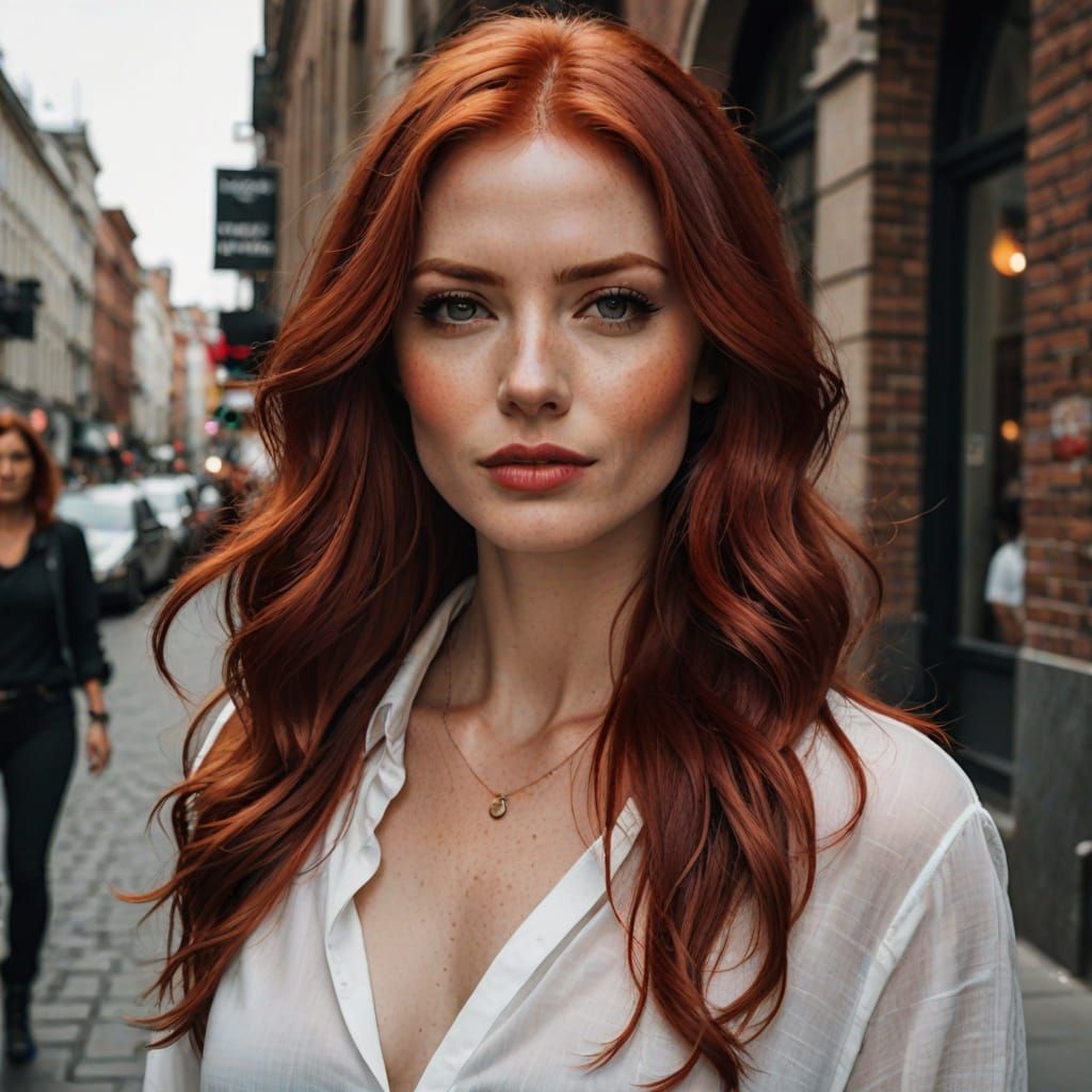 Sultry Red-Haired Beauty