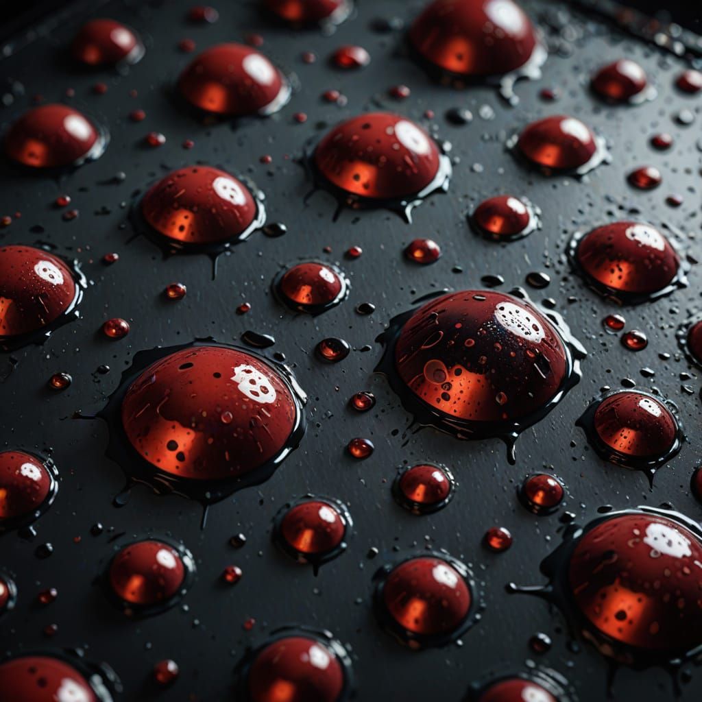 Gritty Blood Splatter in High Contrast Lighting