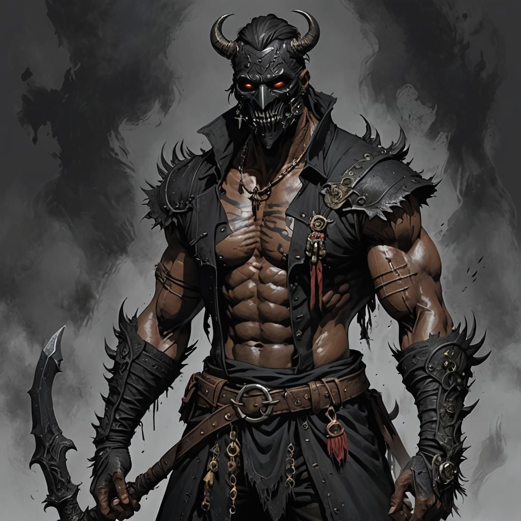 Fantasy Witch Doctor in Bloodborne Style