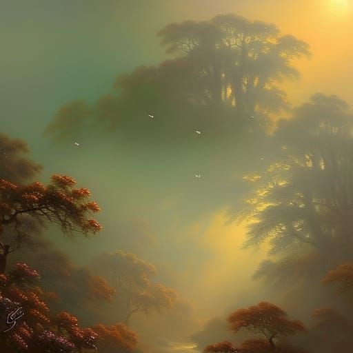 Sparrow with Forehead Eye in Ethereal Fantasy Style