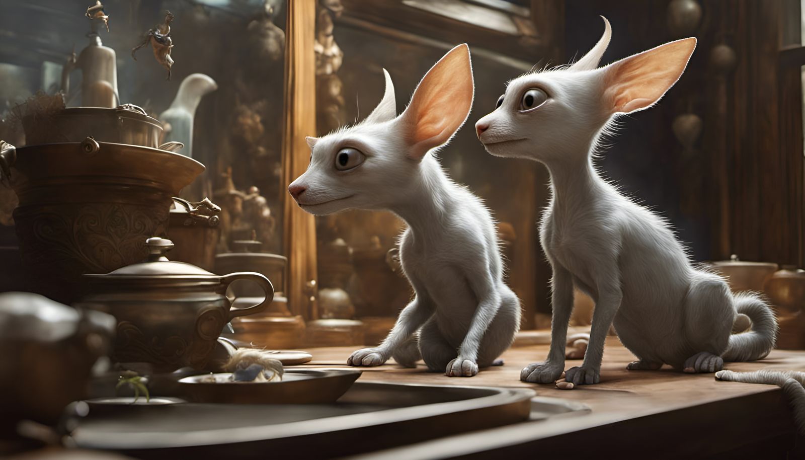 Alien People Pets in Dreamy Magical Realism