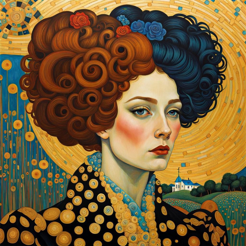 Klimt and Van Gogh Inspired Art