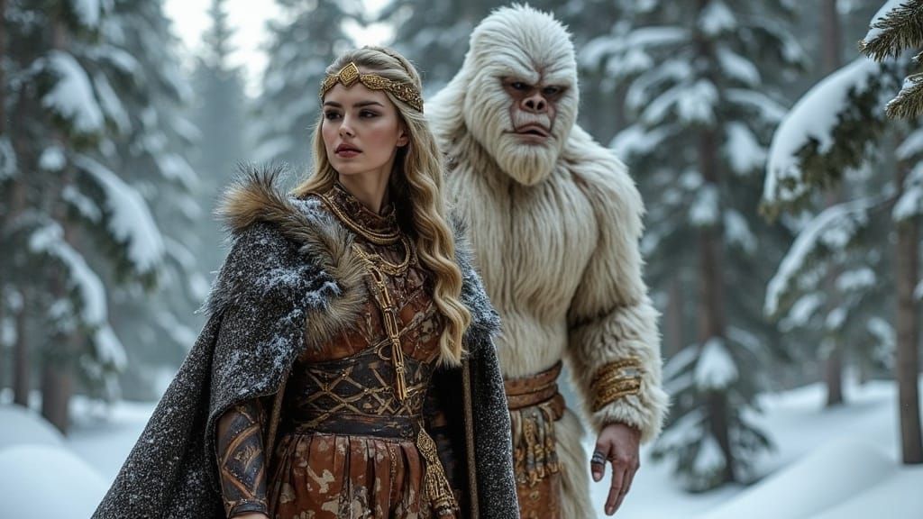 Stunning Greek Warrior Rescues Majestic Bigfoot in Winter Wo...