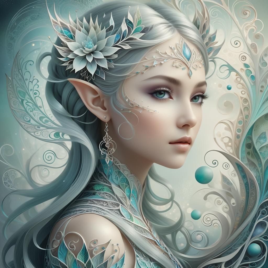 Mysteriously magical portrait