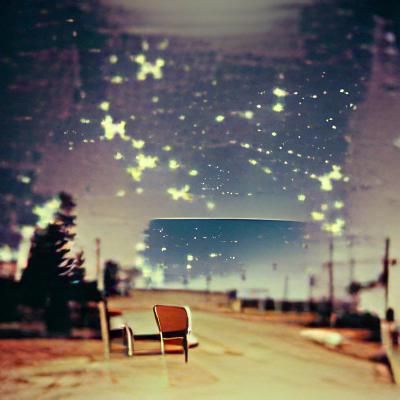 Lone Figure Under Stars: Vast Expanse