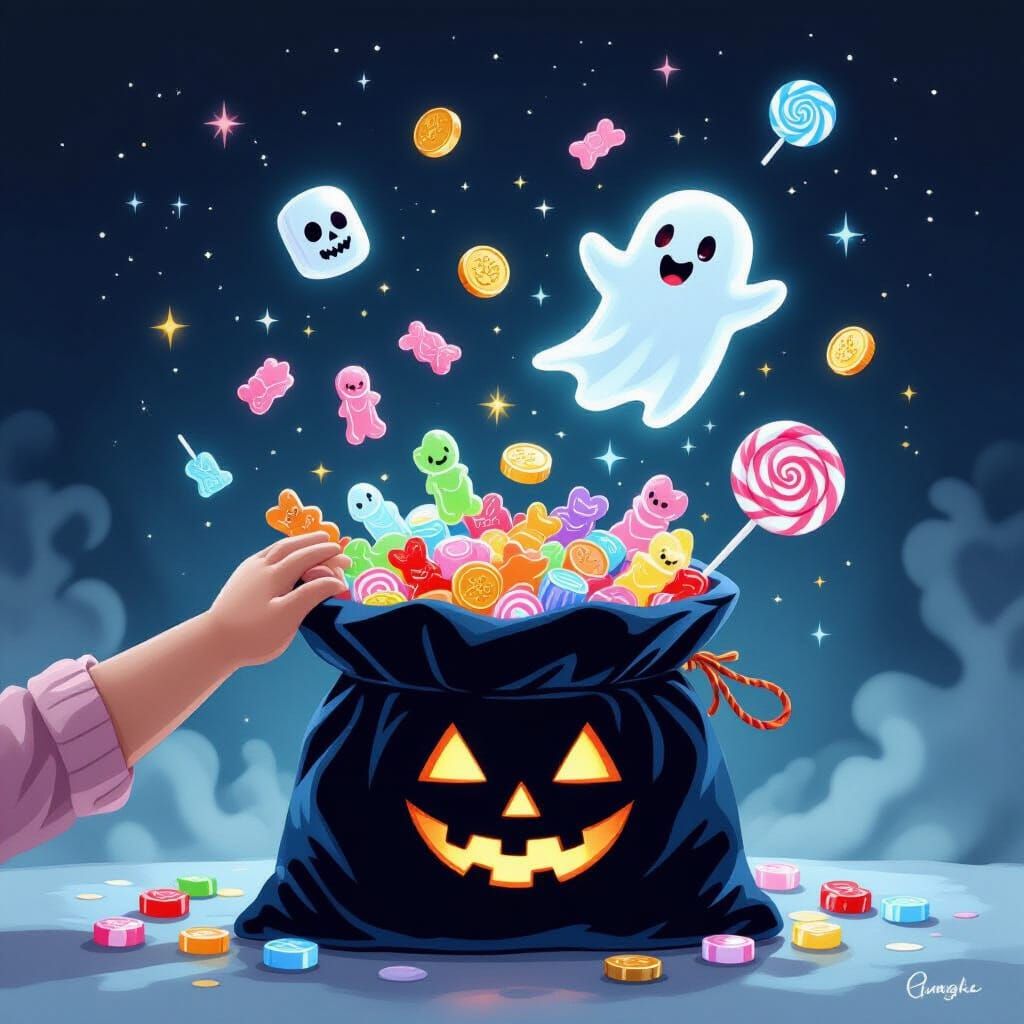 Magical Trick-or-Treat Bag With Floating Candies