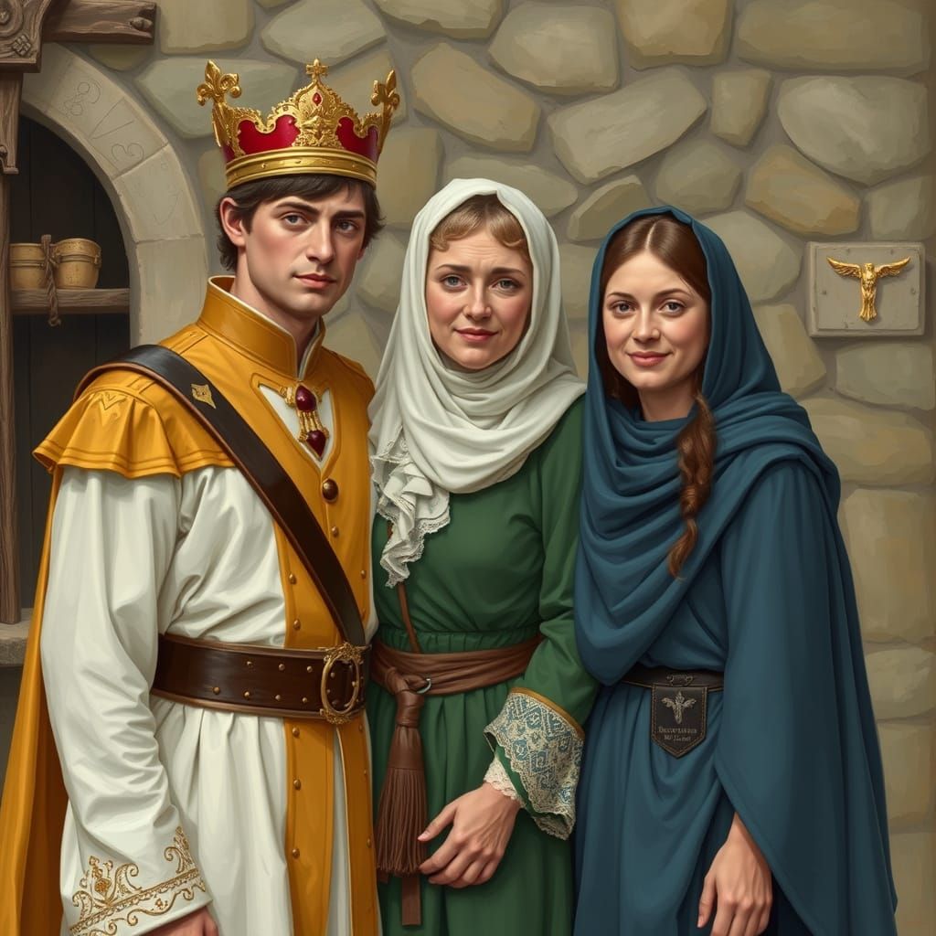 The Prince Meets a Young Innkeeper's Daughter in a Cozy Tave...