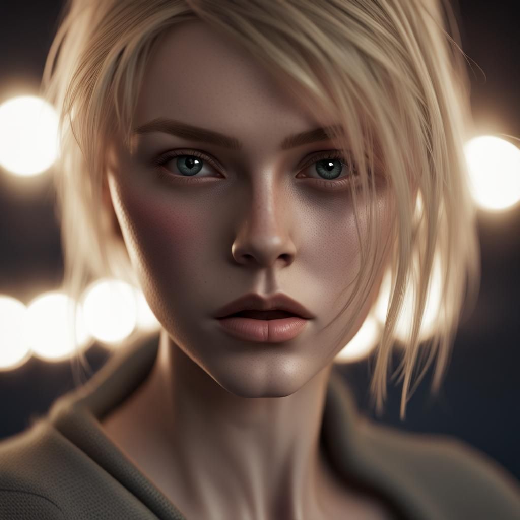 Cinematic Portrait of a Girl in WLOP Style