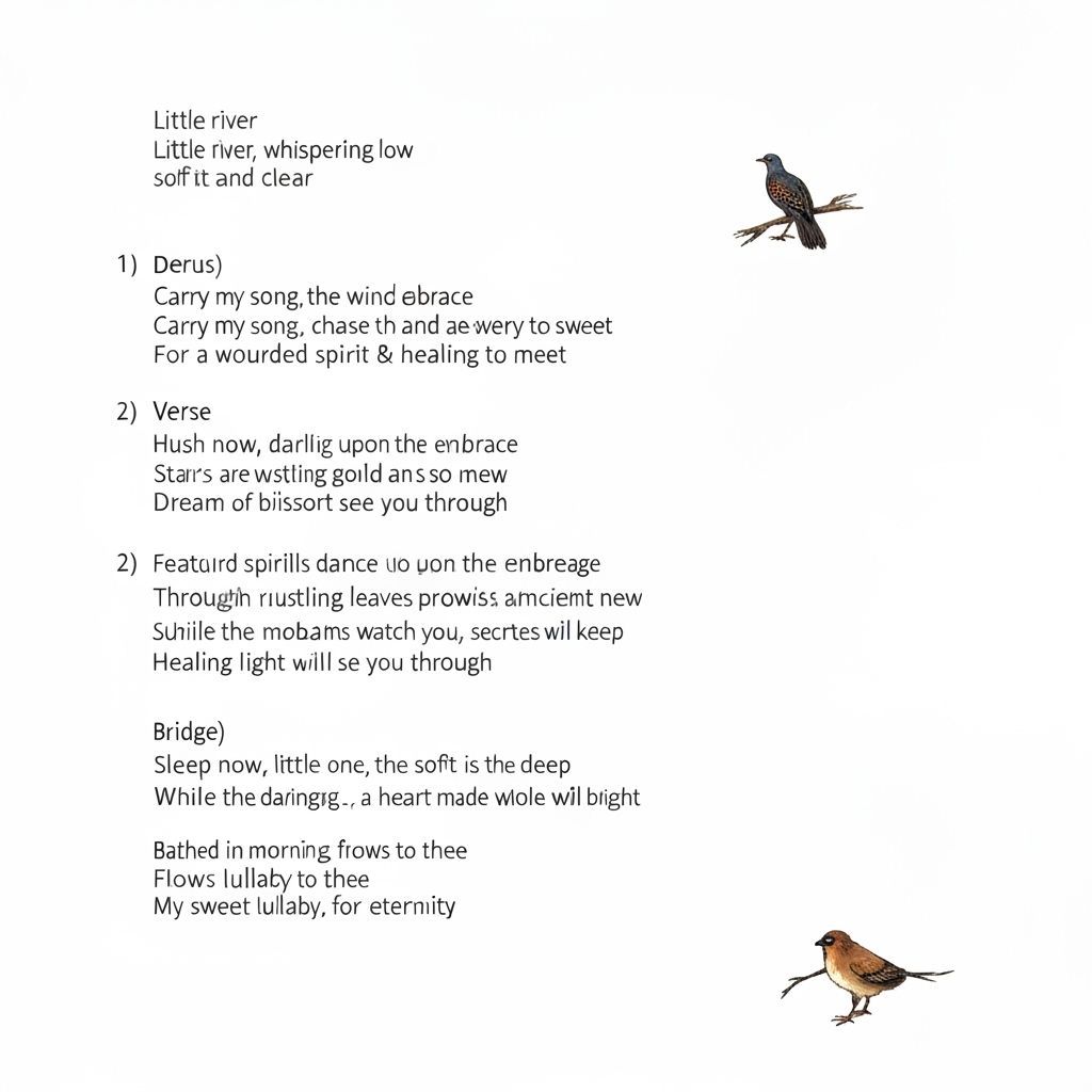 Healing Lakota Song Lyrics with Nature Imagery