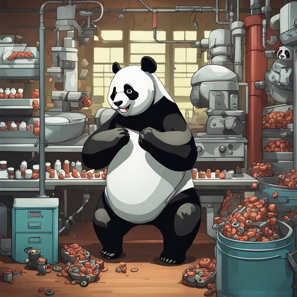 Panda Factory: An AI-Generated Production Line