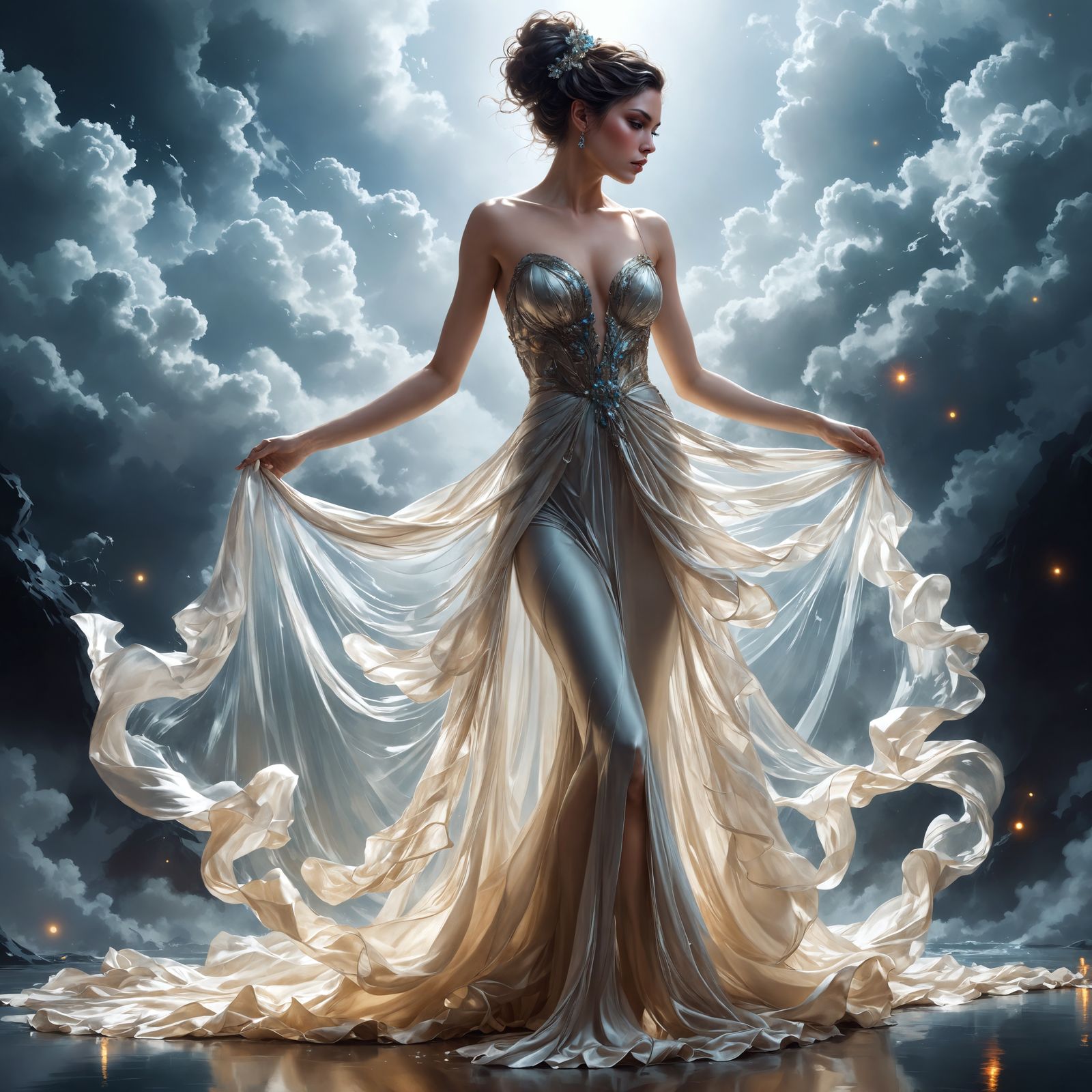 Surreal Beauty in Dark Fantasy Style