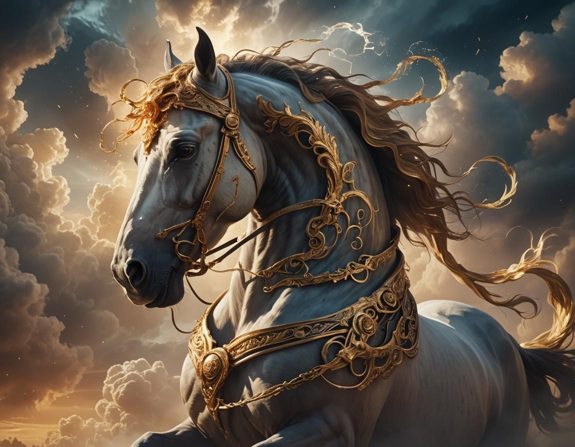 Ethereal Horse Head in Fantasy Concept Art