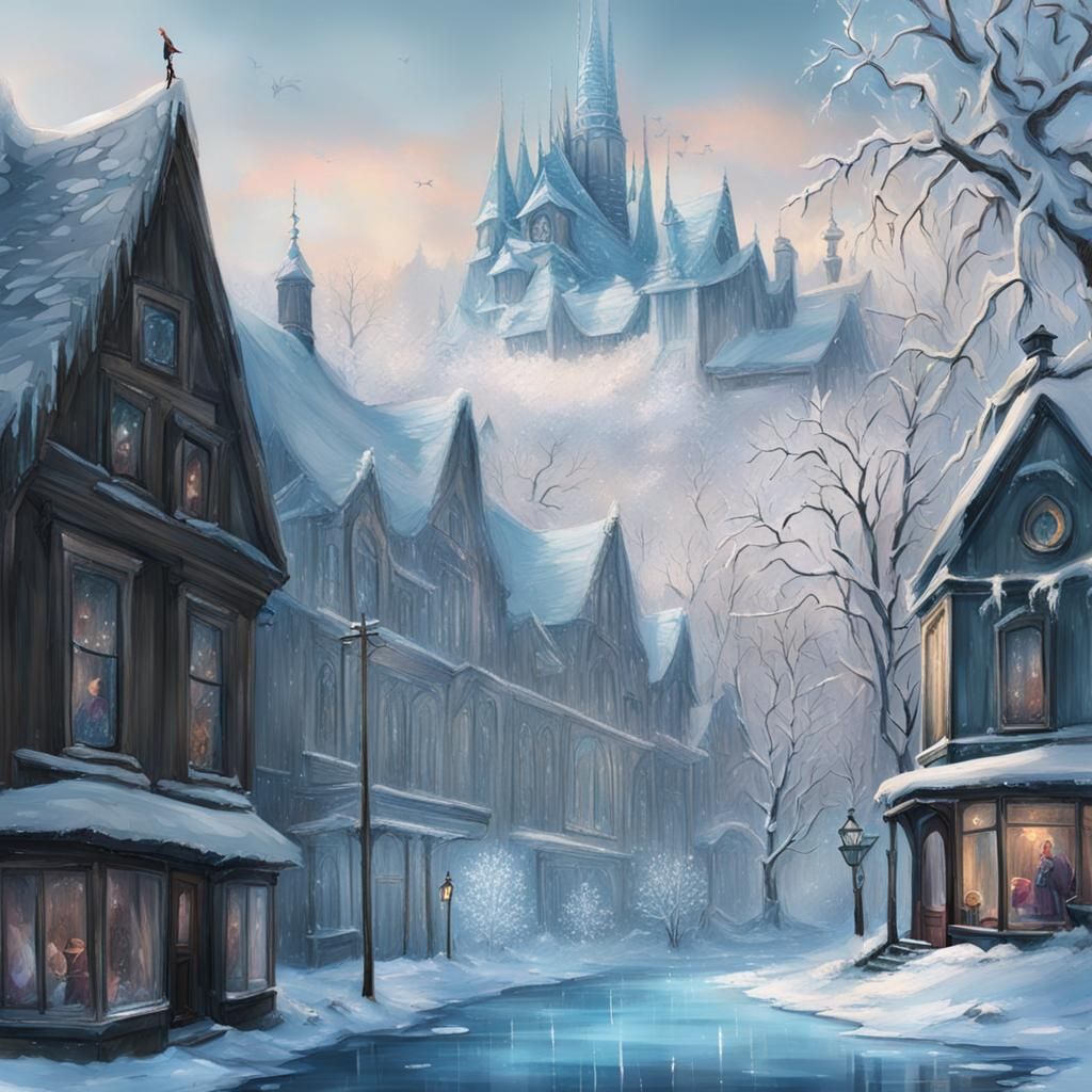 Frozen Landscape: A Serene Ice-Covered Vista