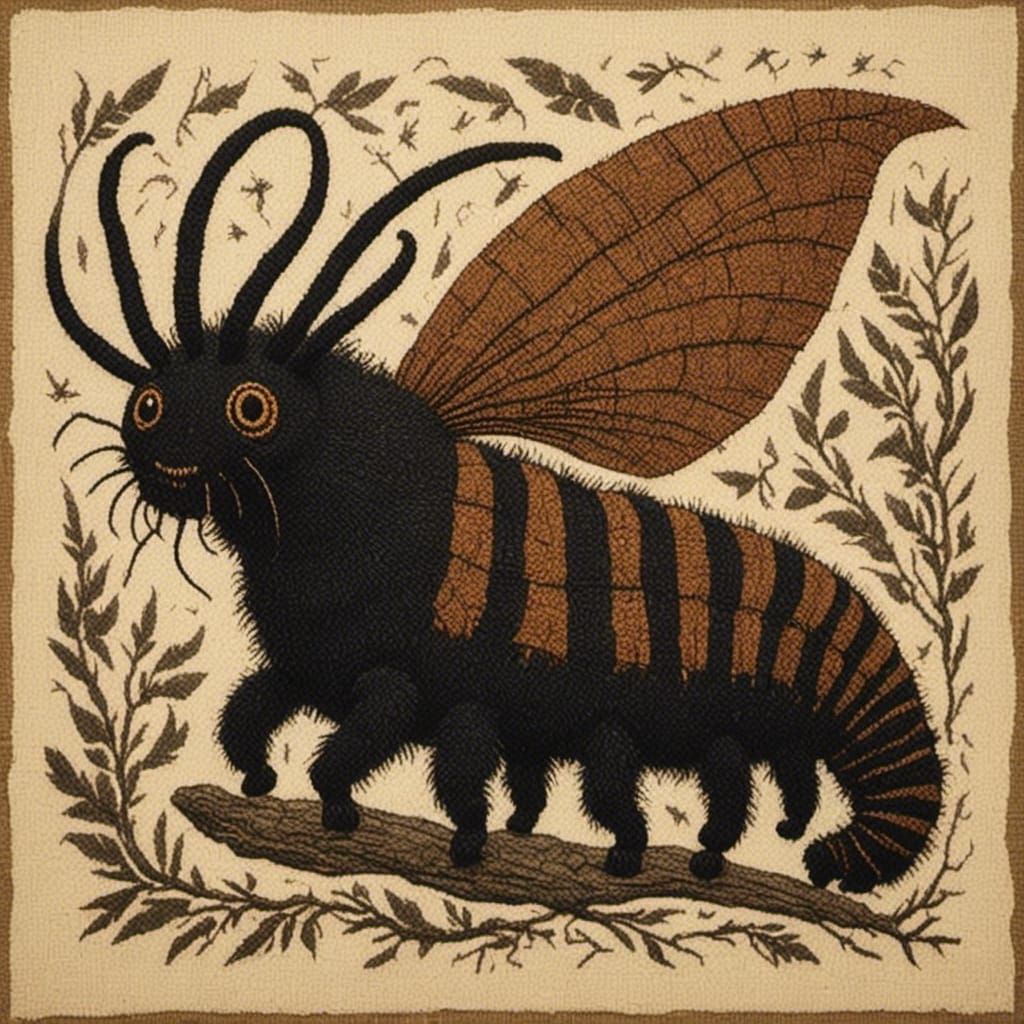 Stone Age Silhouette in Oruga Ink Style