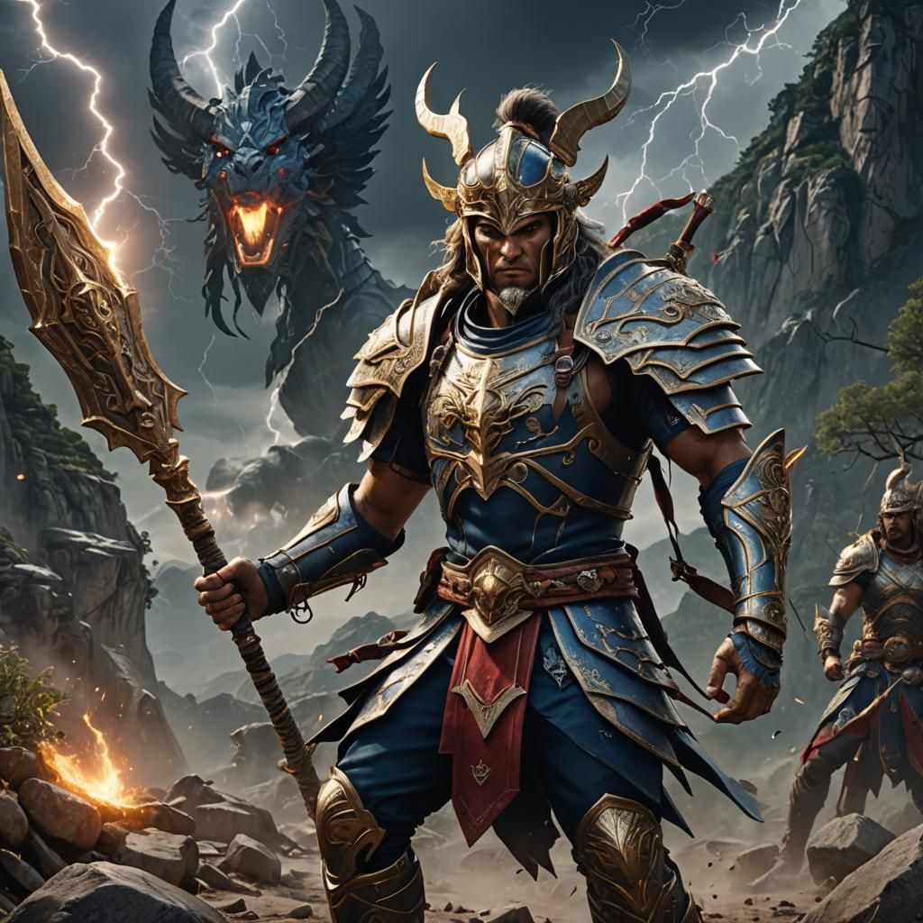 Olympian Warrior with Medusa Head in Hand