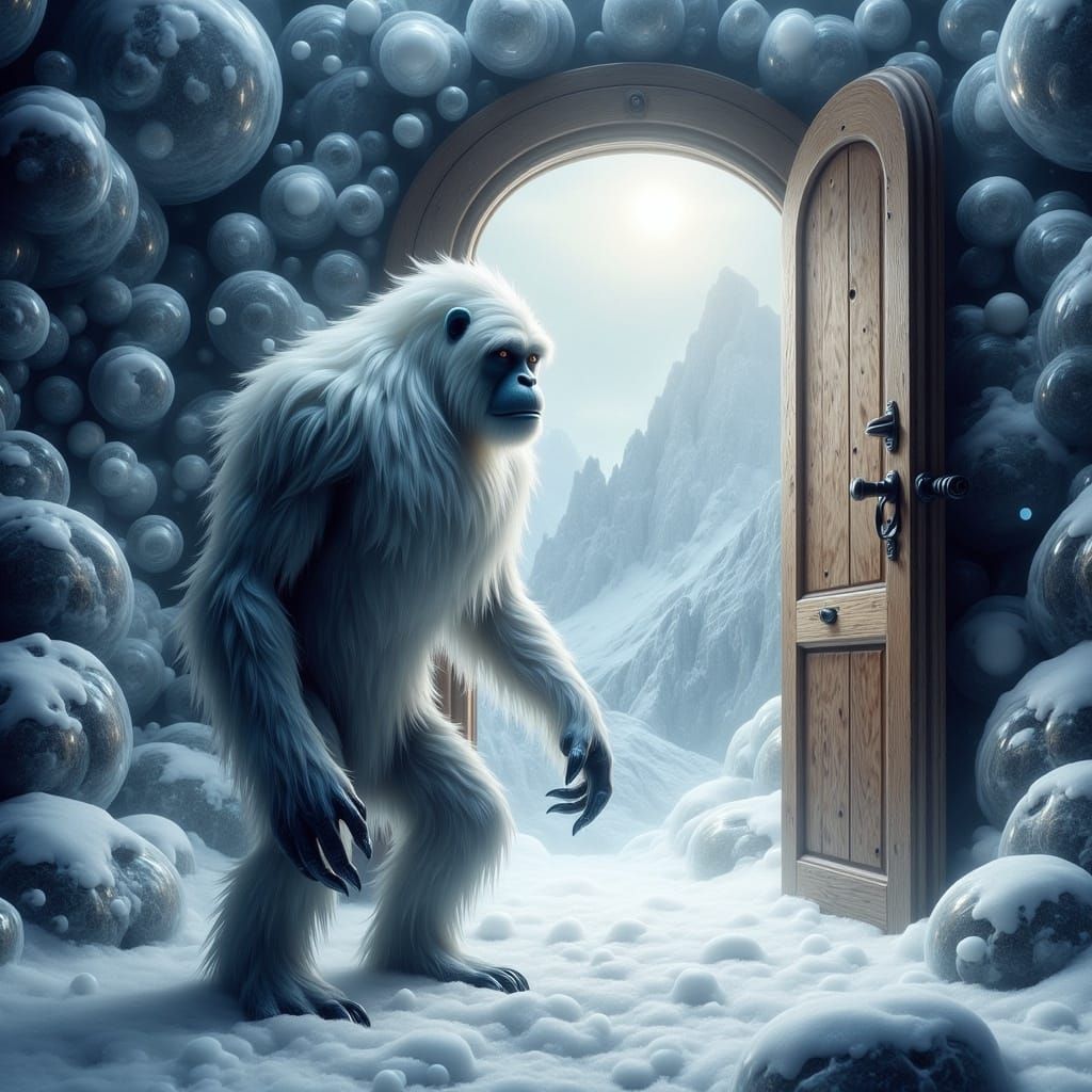 Mysterious Winter Yeti Opens Door to Enchanted Realm