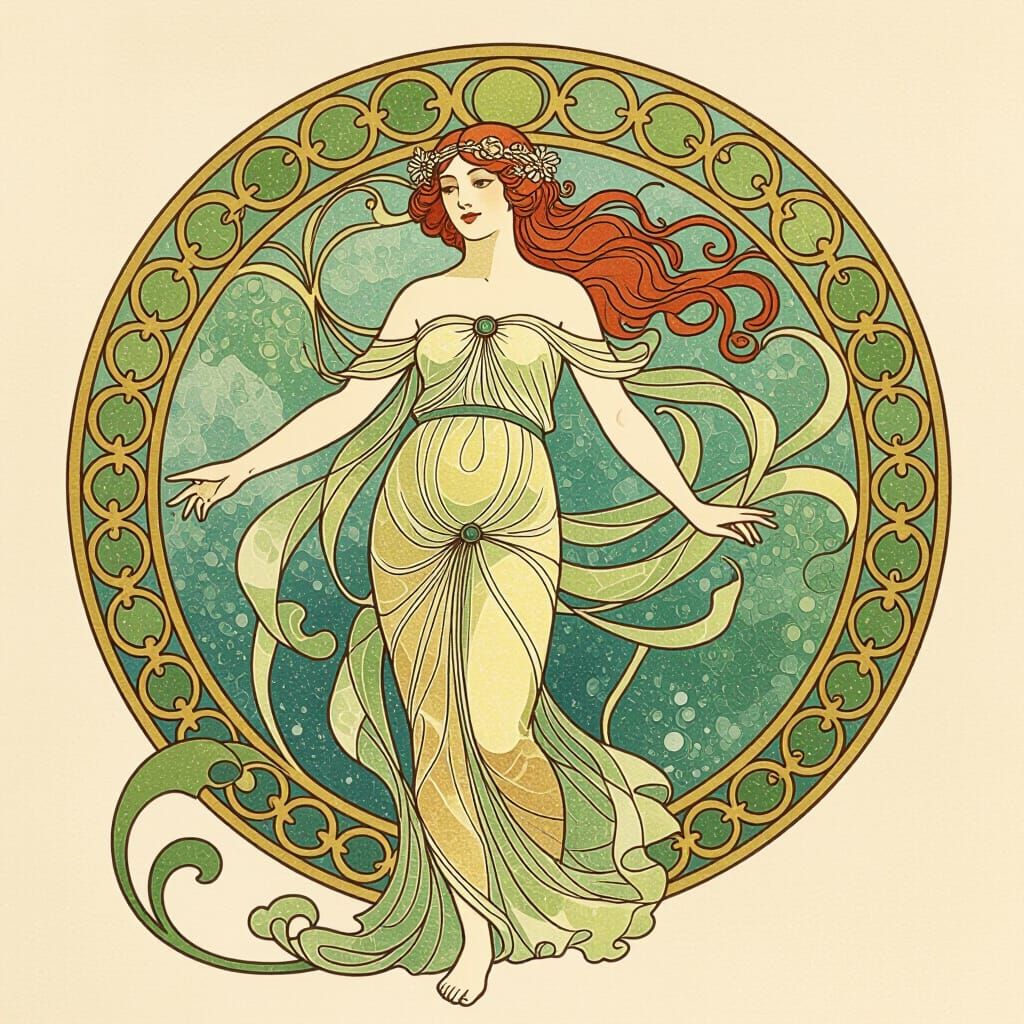 Art Nouveau T-Shirt Design