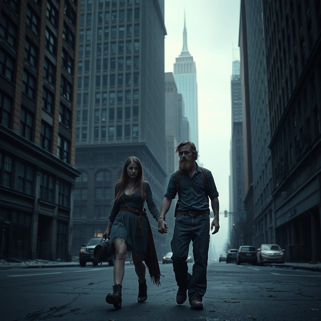 Love in a Desolate NYC: Last Couple Stands Amidst Ruin