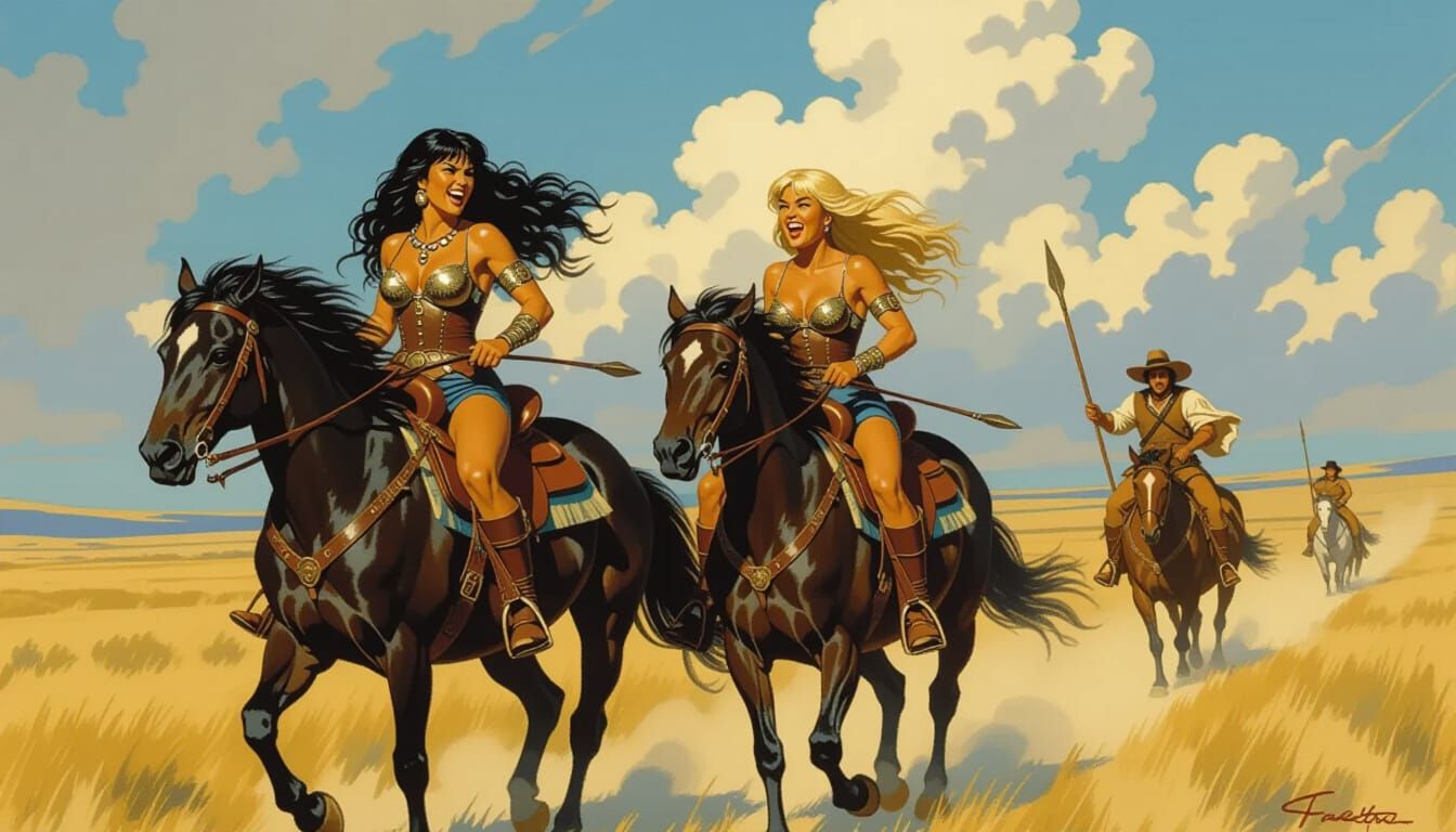Warrior Women Ride Horses in Epic Adventure Style
