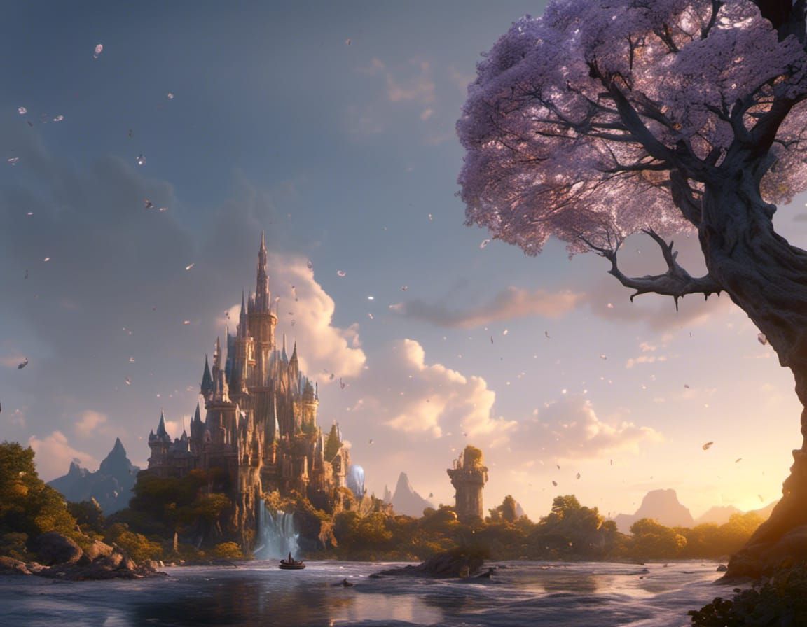 Ice Dragon Beauty, Hyperrealistic Portrait in Art Nouveau St...