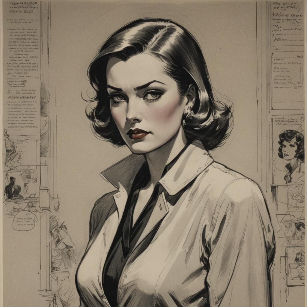 Woman in Style of Alex Raymond