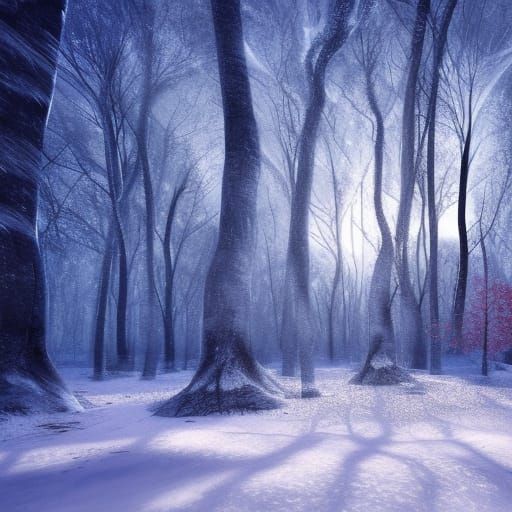 Frozen Winter Cathedral in Detailed Matte Painting