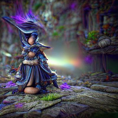 Dark Fantasy Mage in 8k HDR VRay