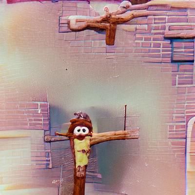 Vintage Photograph of Jesus on the Cross