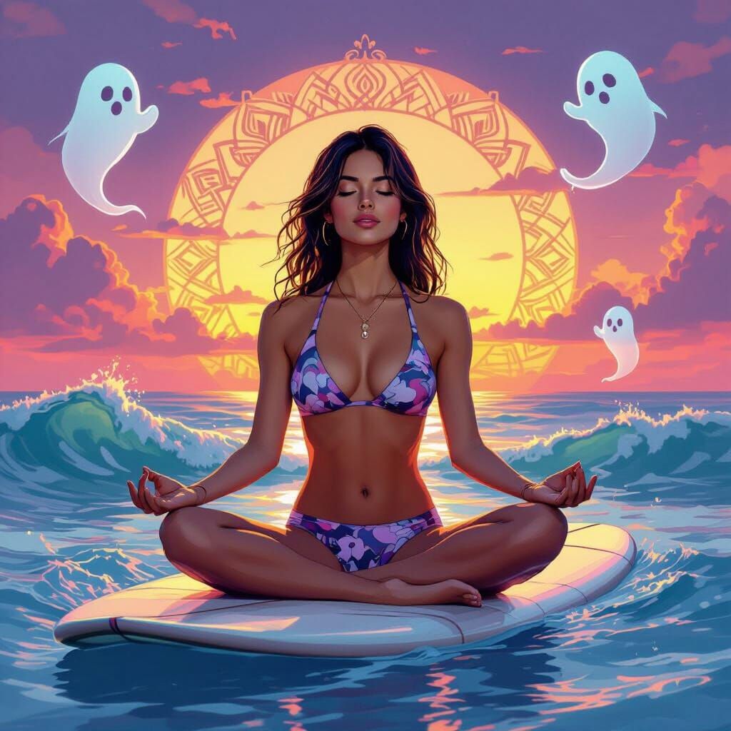 Sunset Meditation: Yoga on the Sea