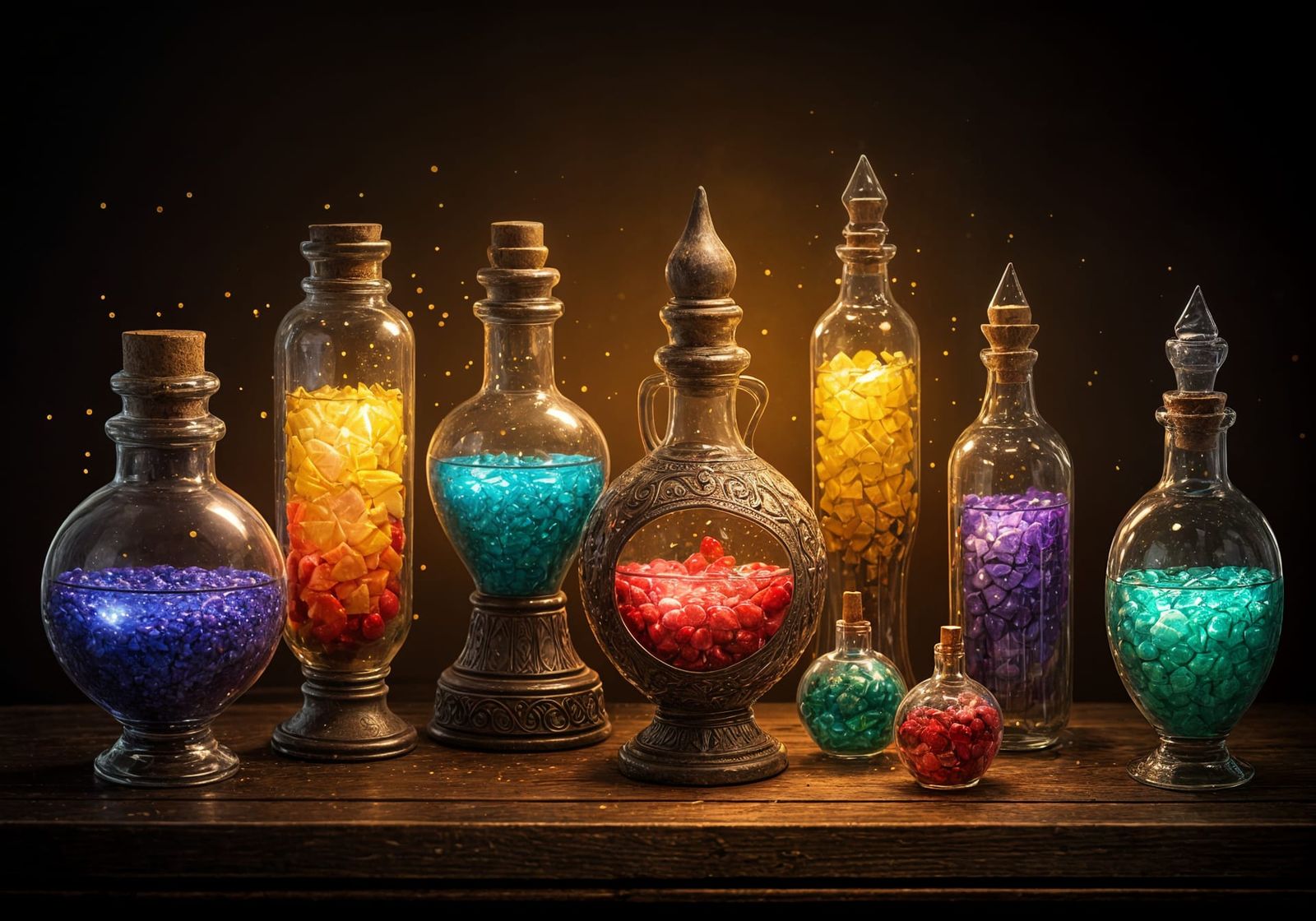 Magic Potions in a Mystical Setting
