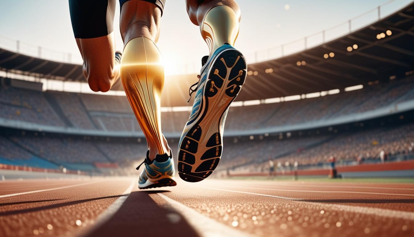 Inspirational Para Athlete Runs Marathon at Sunrise