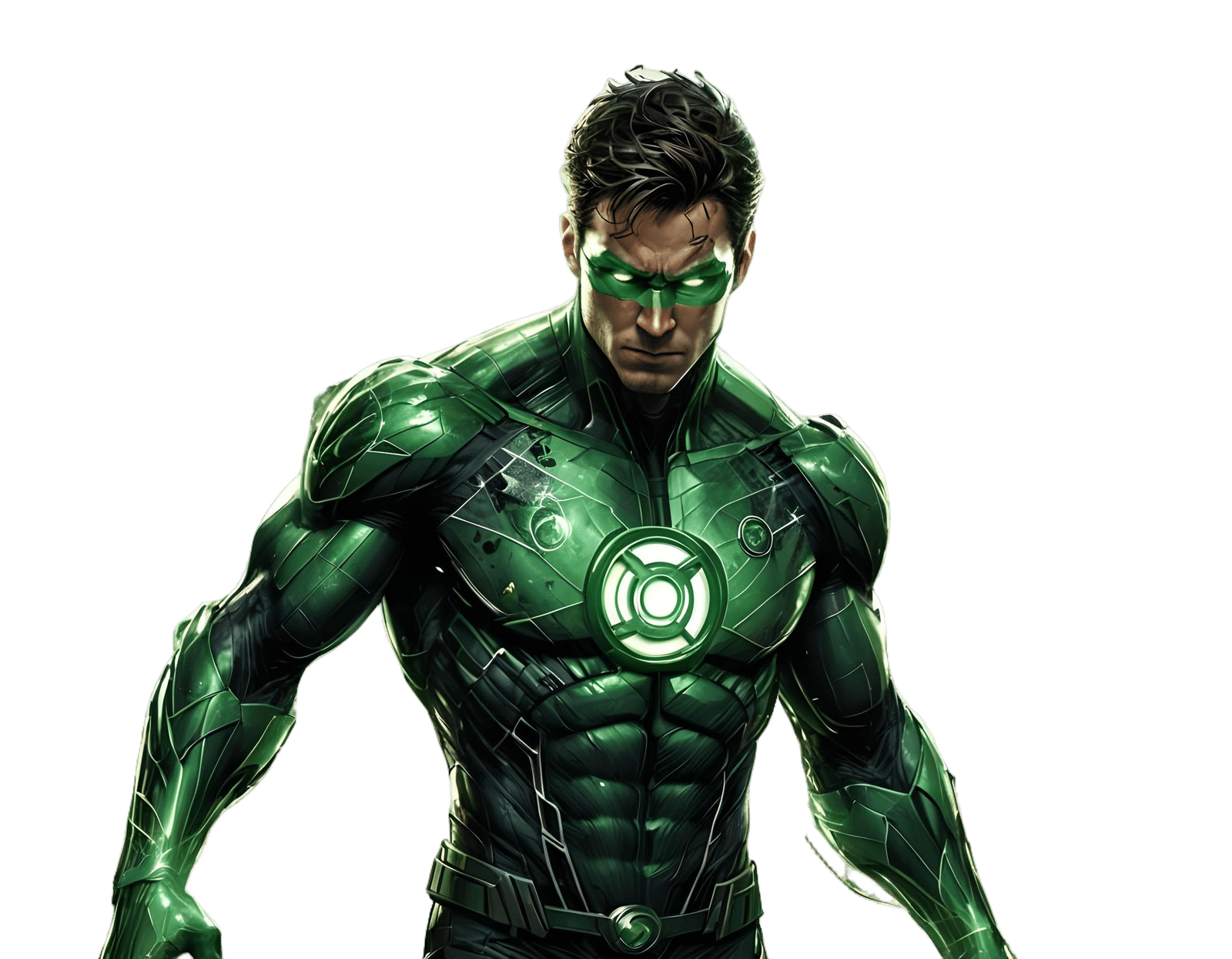 Green Lantern Kyle Rayner in Hyperdetailed Comic Book Art
