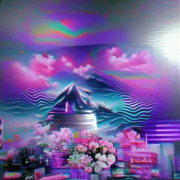 Vaporwave Psychedelic Dreamscape