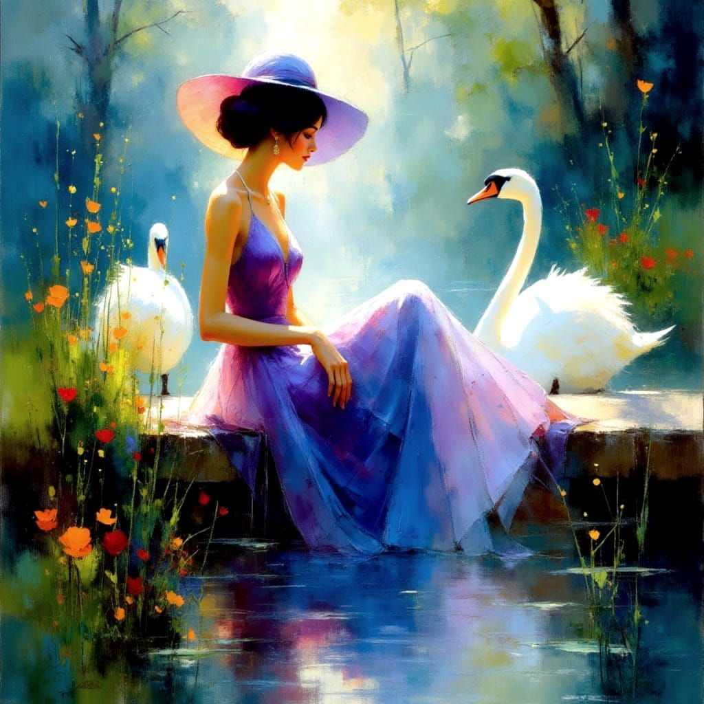 Whimsical Fairy Portrait in Vibrant Colors